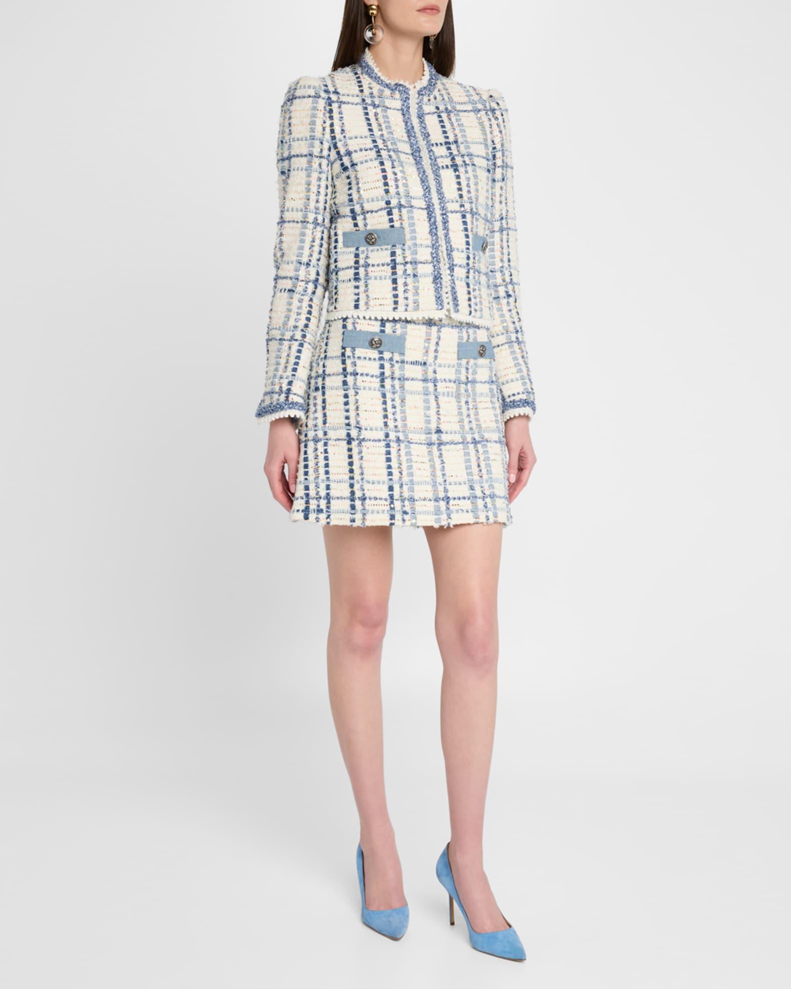 Paillette Check Luxury Tweed Jacket Product Image