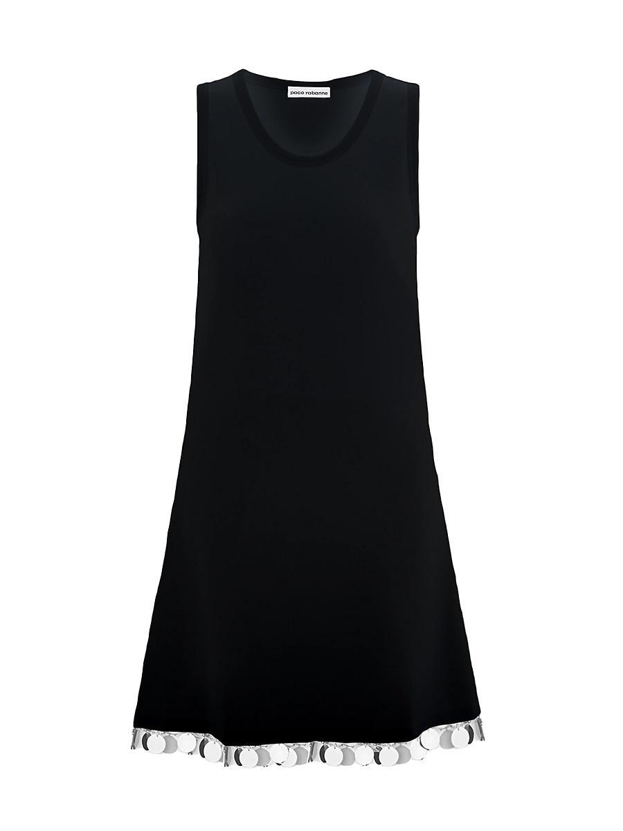 Womens Embellished-Hem Sleeveless Dress Product Image