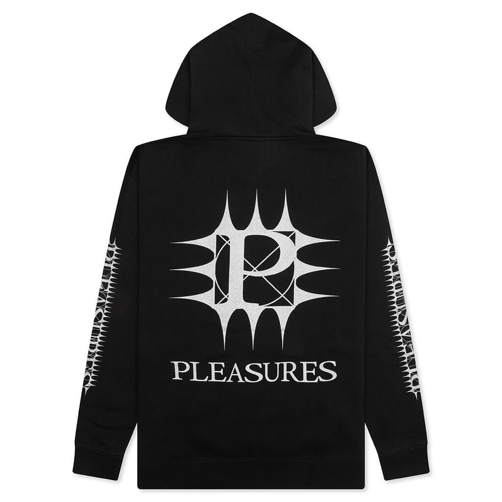 Spike Zip Hoodie - Black Male Product Image
