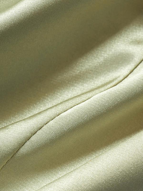 Satin Tie Up Square Neck Corset Top Product Image