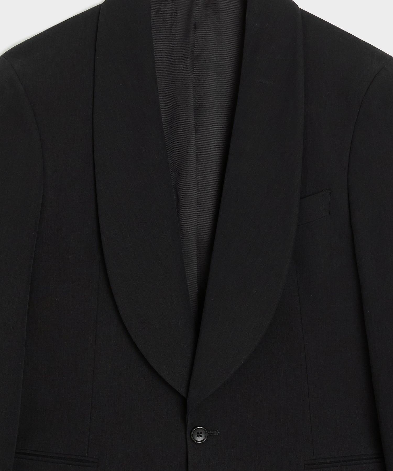Italian Sueded Linen Shawl Collar Jacket Product Image