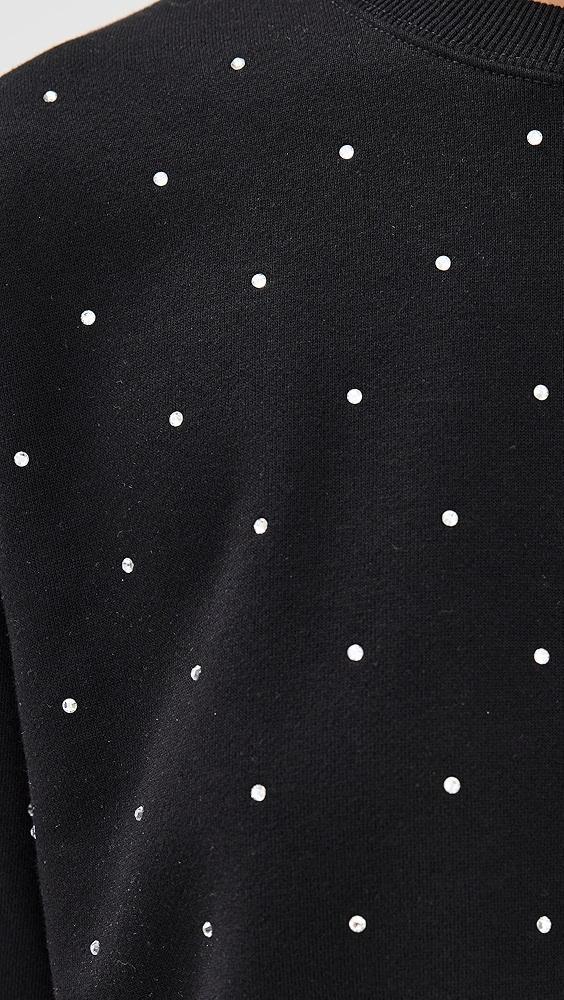 Good American Crystal Crewneck Sweatshirt | Shopbop Product Image