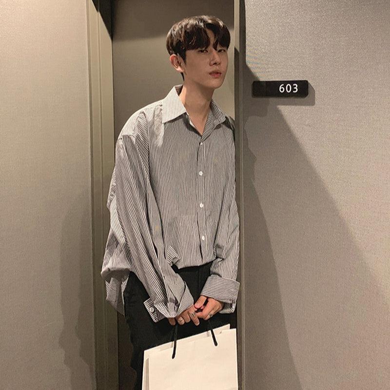 RT No. 862 STRIPED BUTTON UP SHIRT Product Image