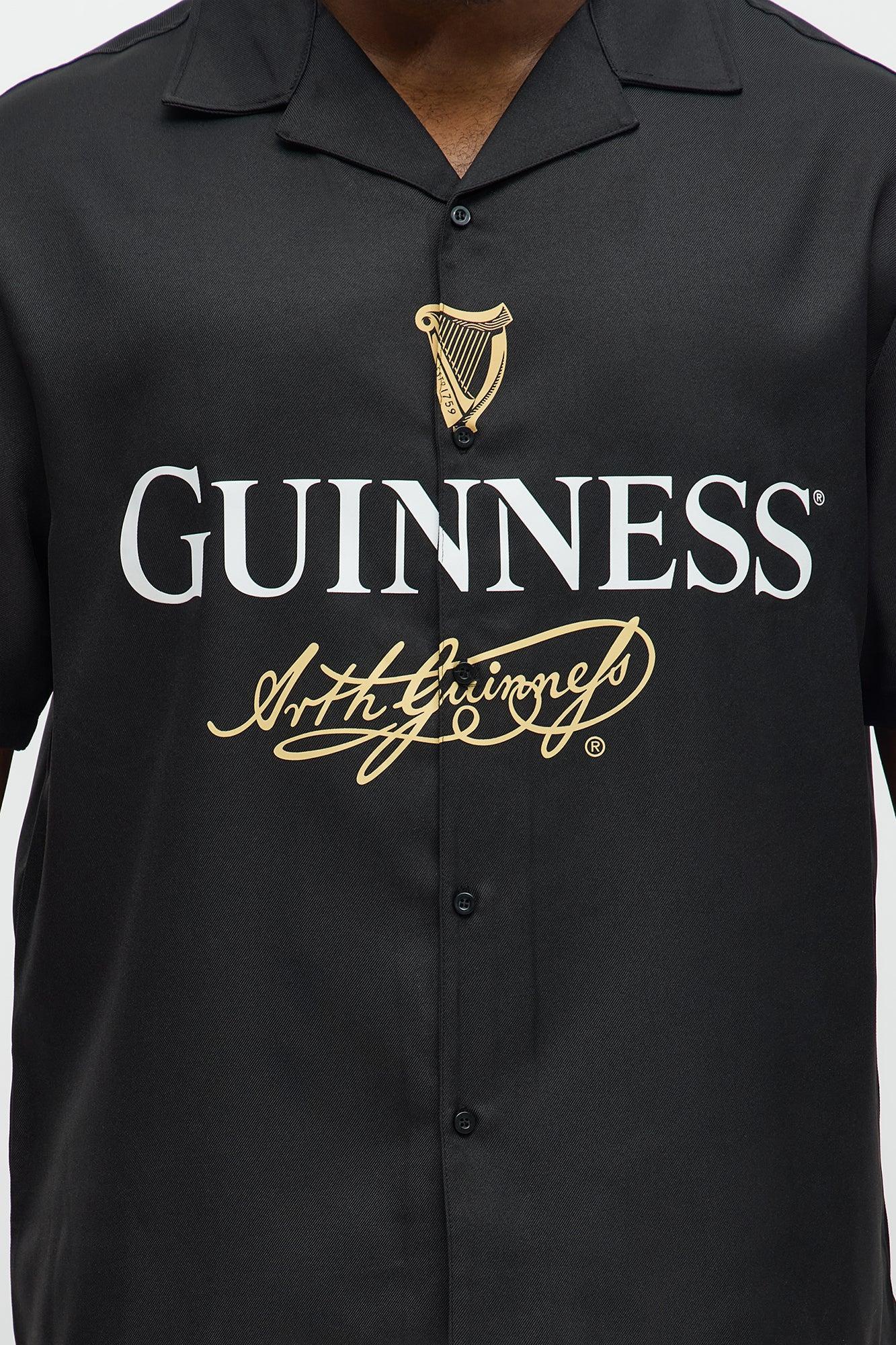 Guinness Button Up Shirt - Black Product Image