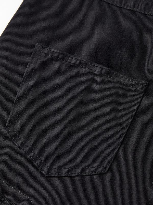 Men's Letter Embroidery Ripped Loose Jeans Product Image