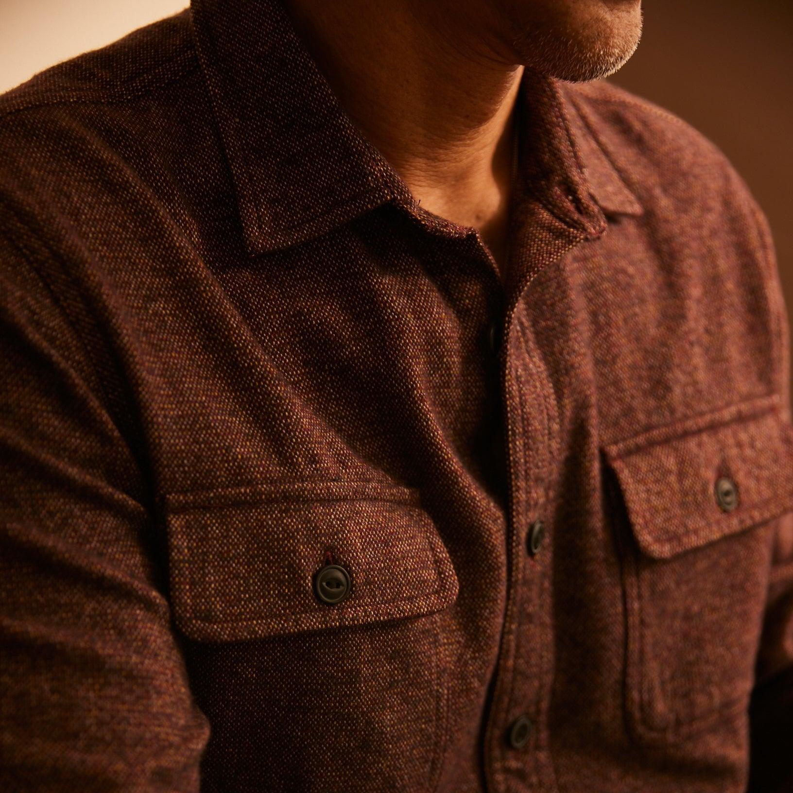 Forsythe Midweight Melange Shirt - Chocolate Truffle (Final Sale)* Product Image