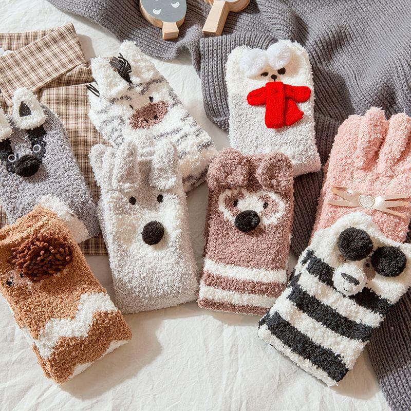 Cartoon Fleece Socks Product Image