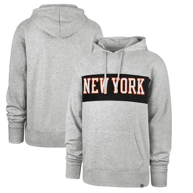 Mens 47 Gray New York Knicks 2021/22 City Edition Wordmark Chest Pass Pullover Hoodie Product Image