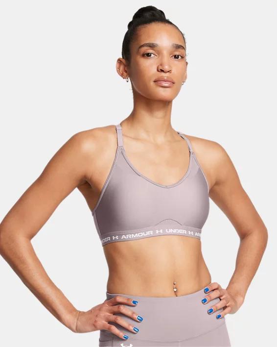 Women's Under Armour Crossback Low-Impact Sports Bra, Size: Large, Castlerock Product Image
