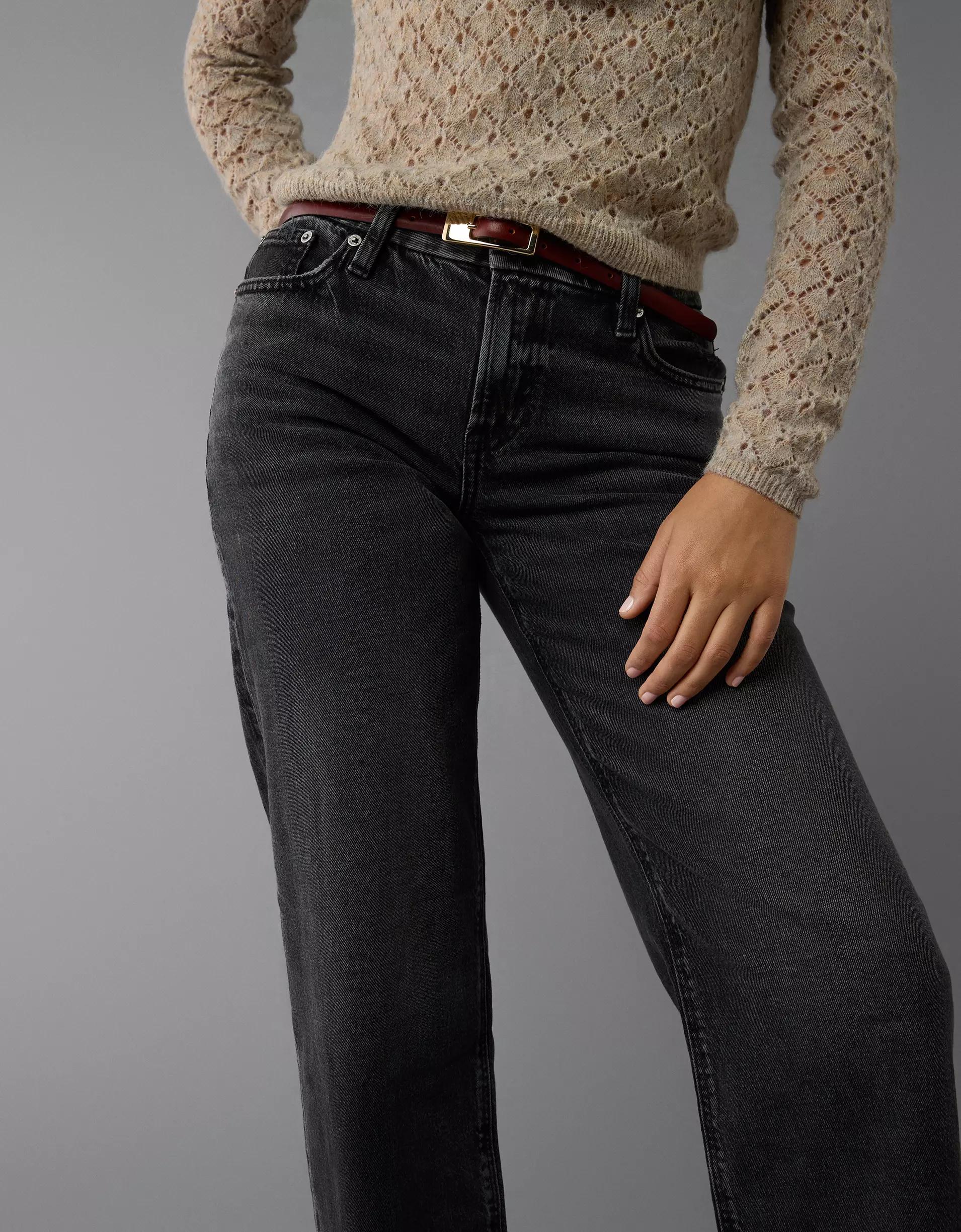 AE Stretch Curvy High-Waisted Stovepipe Jean Product Image