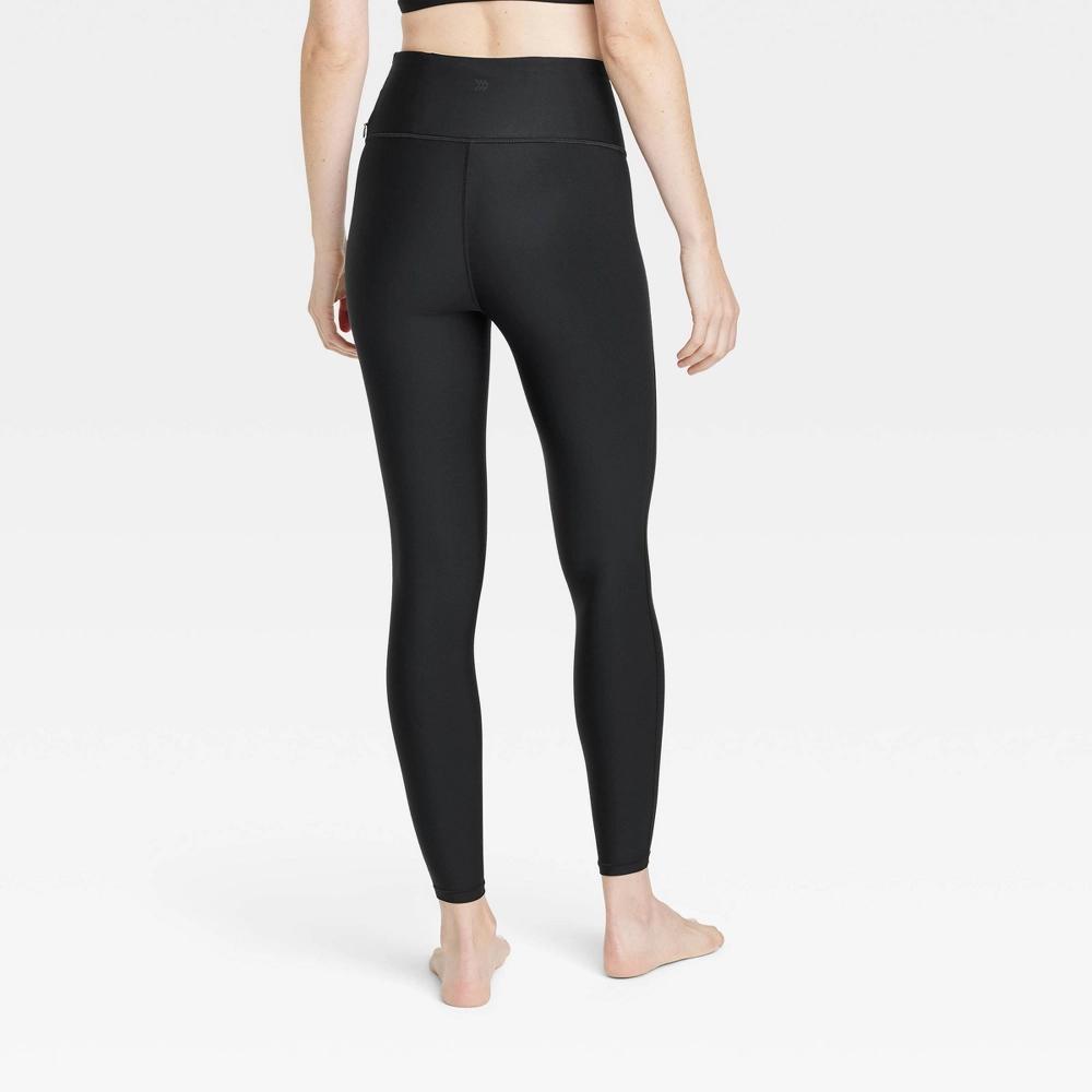 Women's Effortless Support High-Rise 7/8 Leggings - All In Motion™ Black M: Moisture Wicking, Quick Drying, UPF 50+ Product Image