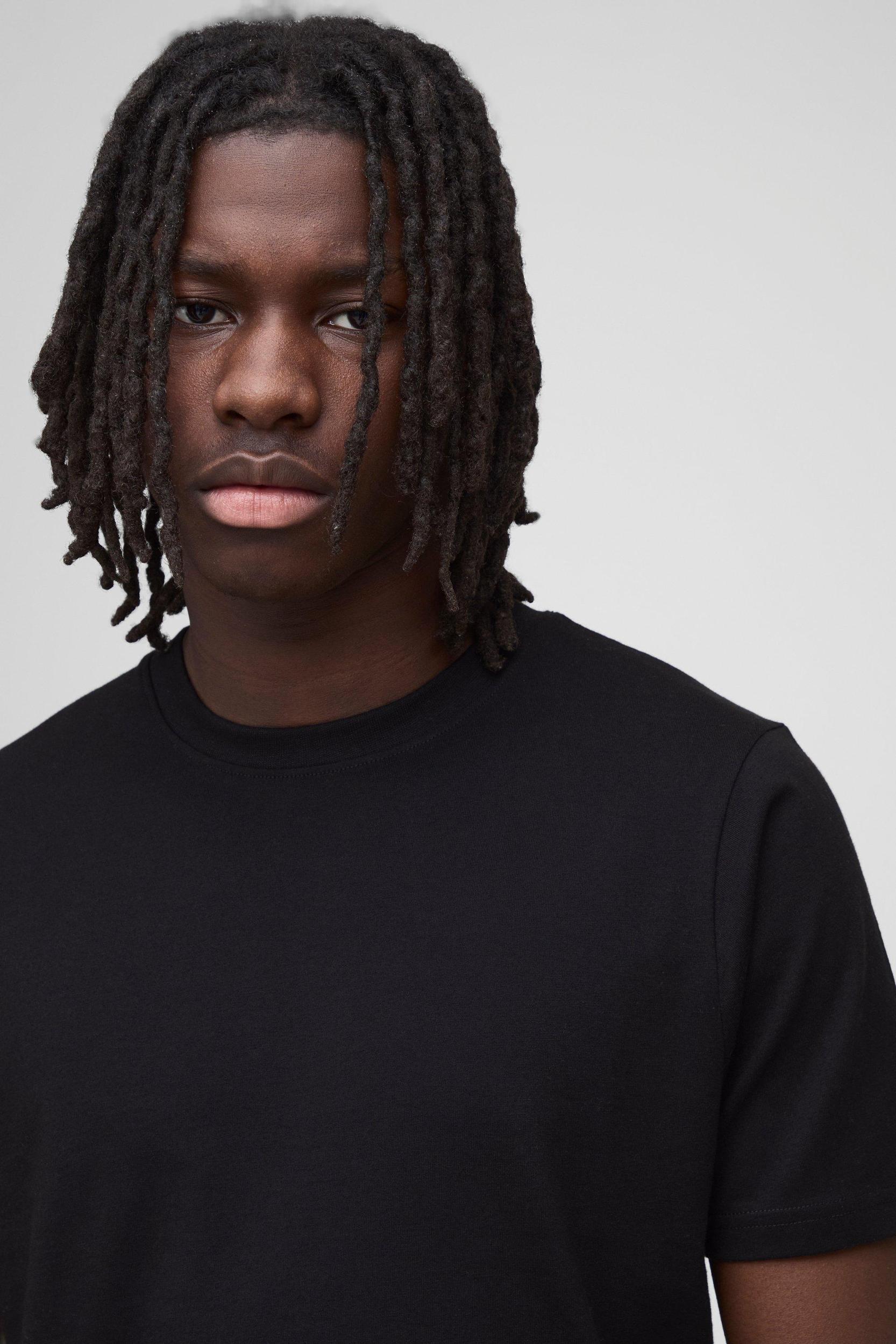 Basic Slim Fit Crew Neck T-Shirt | boohooMAN USA Product Image
