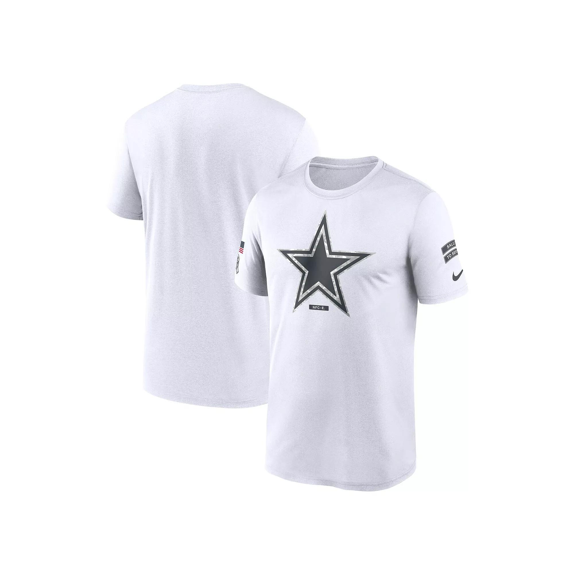 Men's Nike White Dallas Cowboys 2024 Salute To Service Legend Performance T-Shirt, Size: XL Product Image