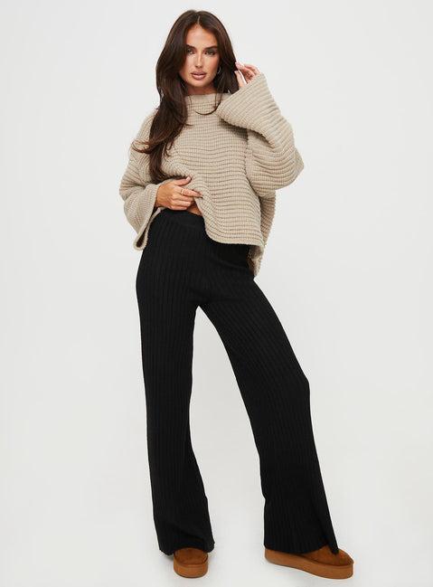 Montana Knit Pants Black Product Image