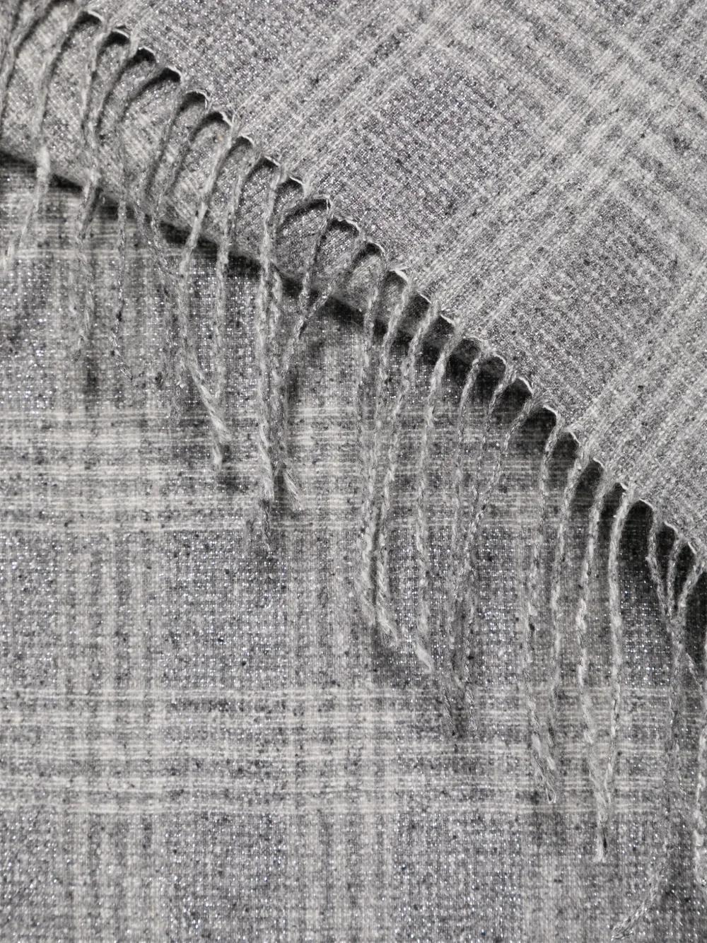 BRUNELLO CUCINELLI Lurex Scarf In Grey Product Image