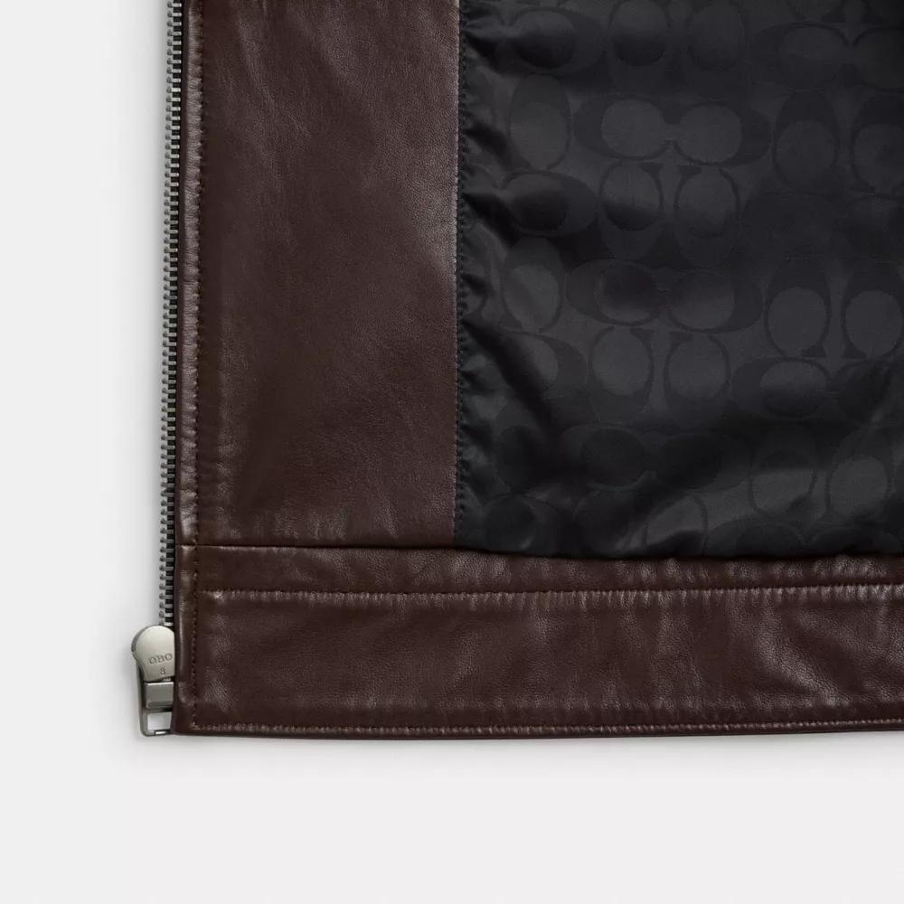 Heritage C Lightweight Leather Jacket Product Image