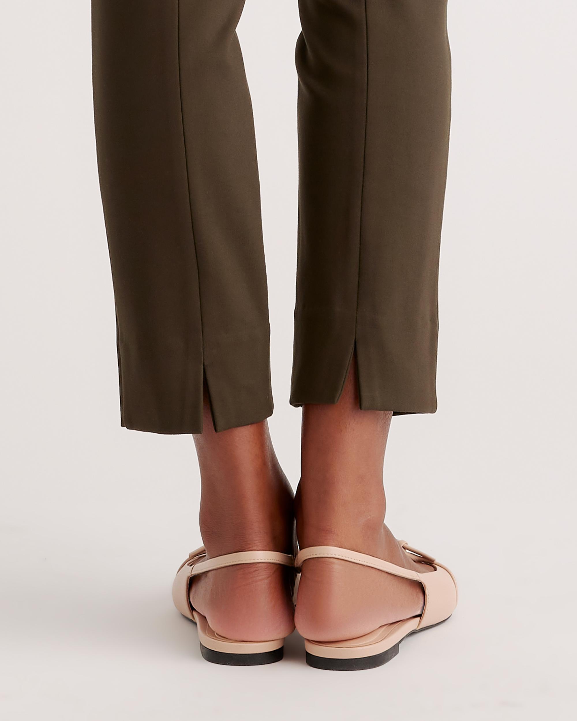 Quince | Women's Ultra-Stretch Ponte Pintuck Ankle Pants Size XL, Rayon Product Image