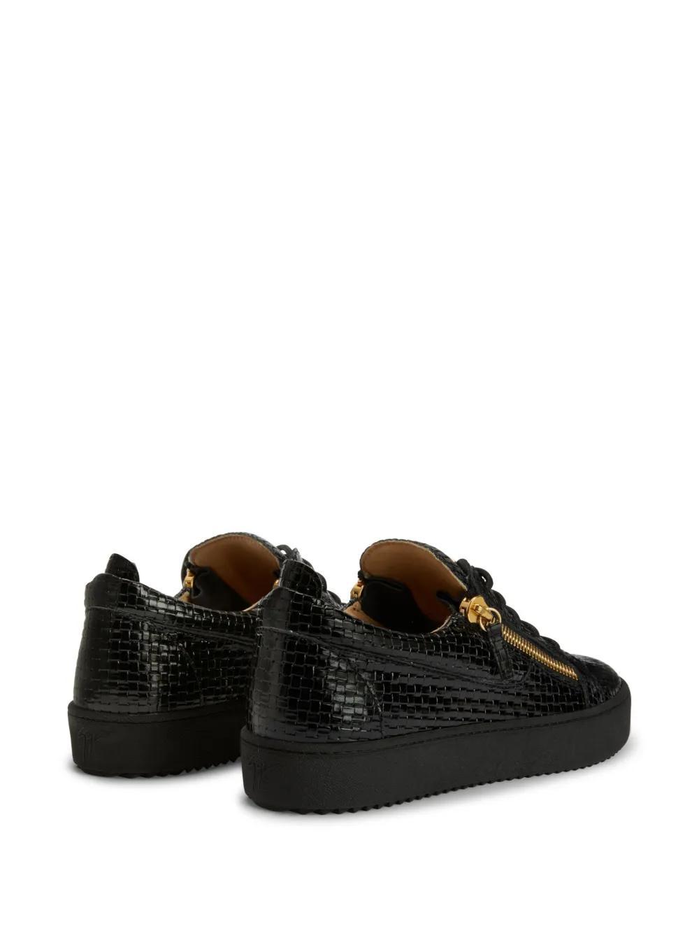 Frankie woven leather sneakers Product Image
