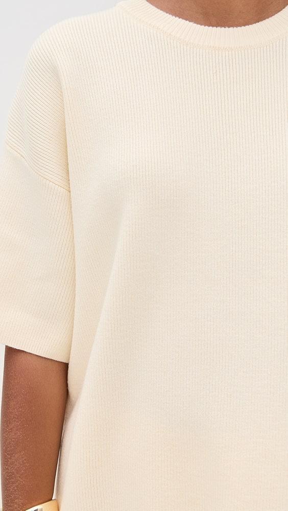 English Factory Collar Knit Half Sleeves Top | Shopbop Product Image