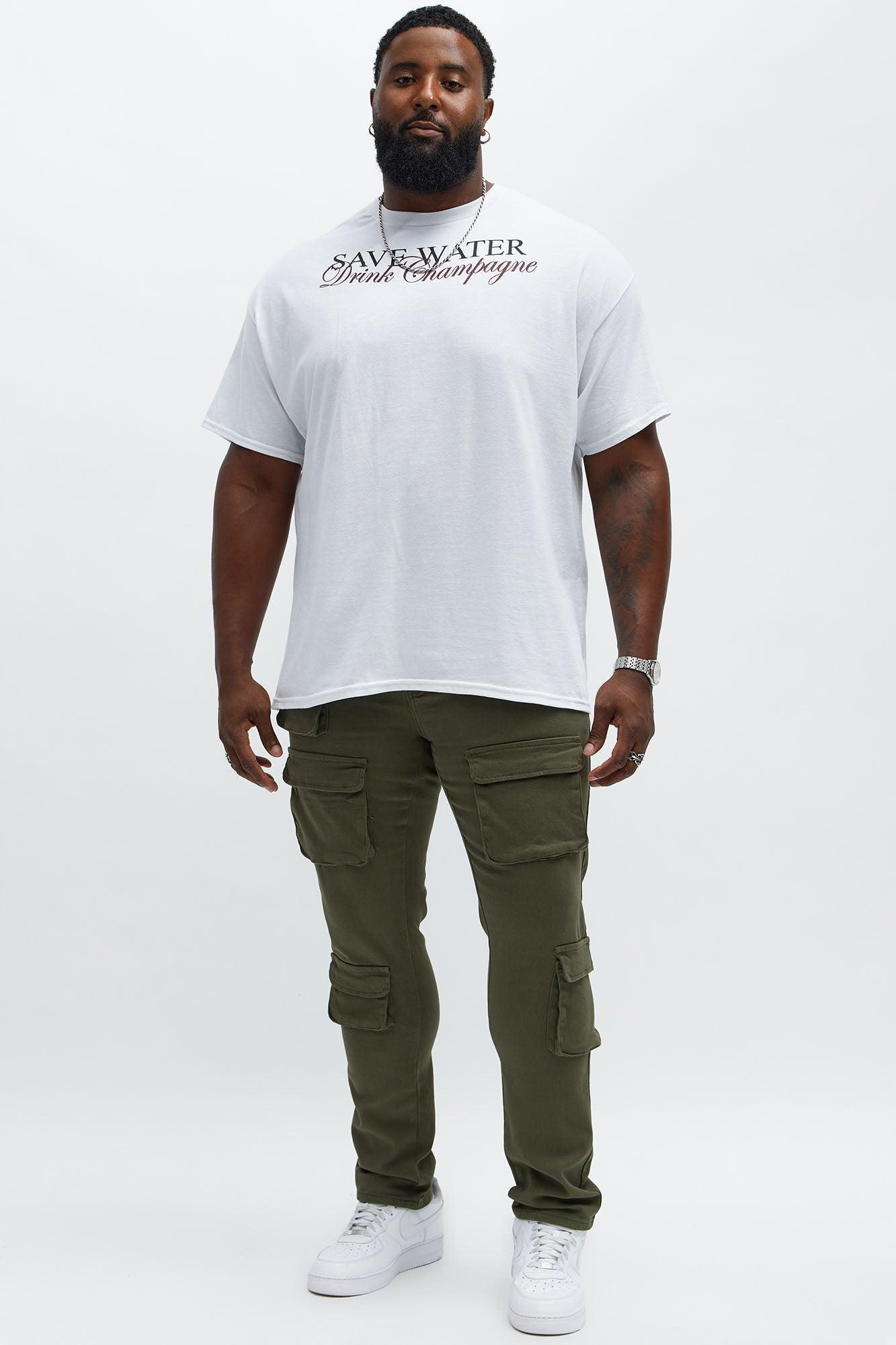 Skinny Pocket Me Cargo Pants - Olive Product Image