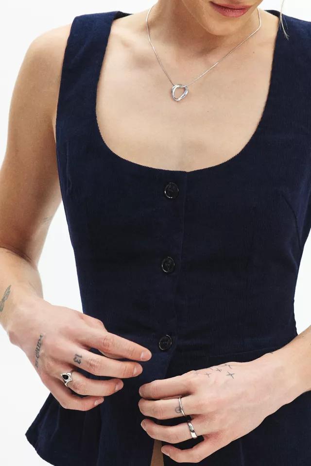 Motel Ganita Corduroy Vest Top Jacket Womens at Urban Outfitters Product Image