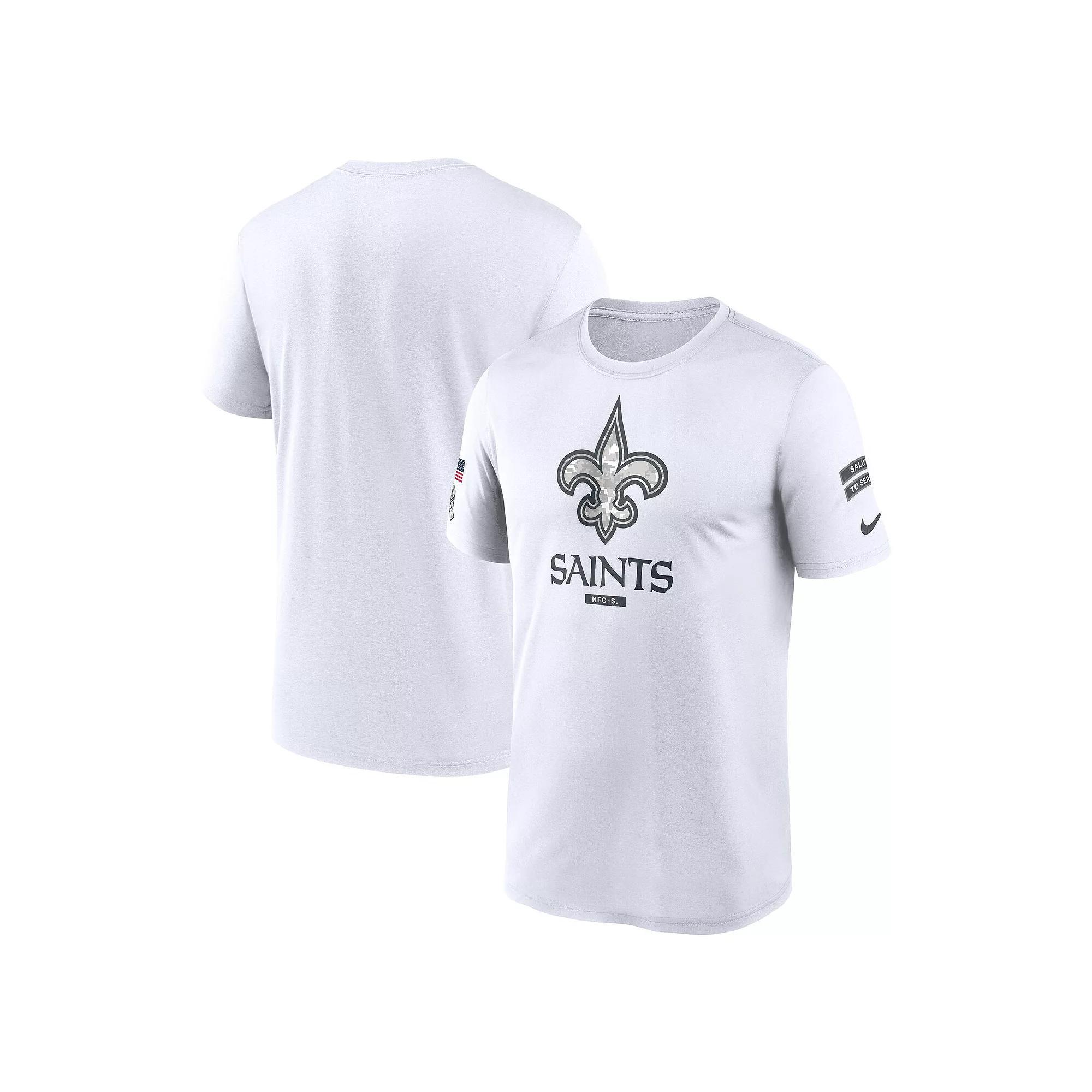 Men's Nike White New Orleans Saints 2024 Salute To Service Legend Performance T-Shirt, Size: Small Product Image