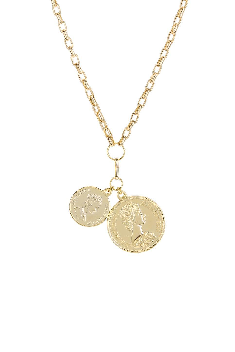 Double Coin Necklace SHASHI Product Image