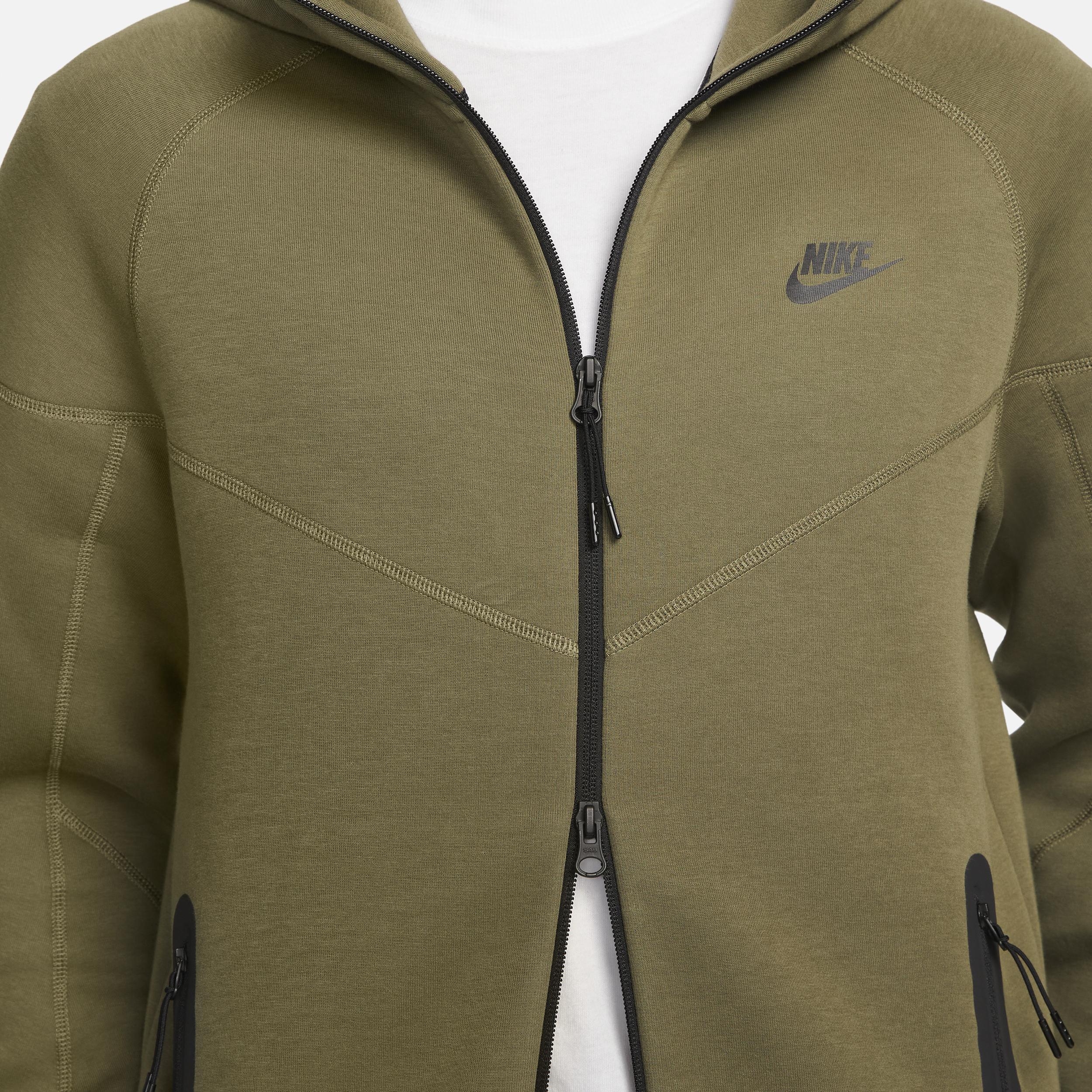Nike Tech Fleece full zip hoodie in gray Product Image