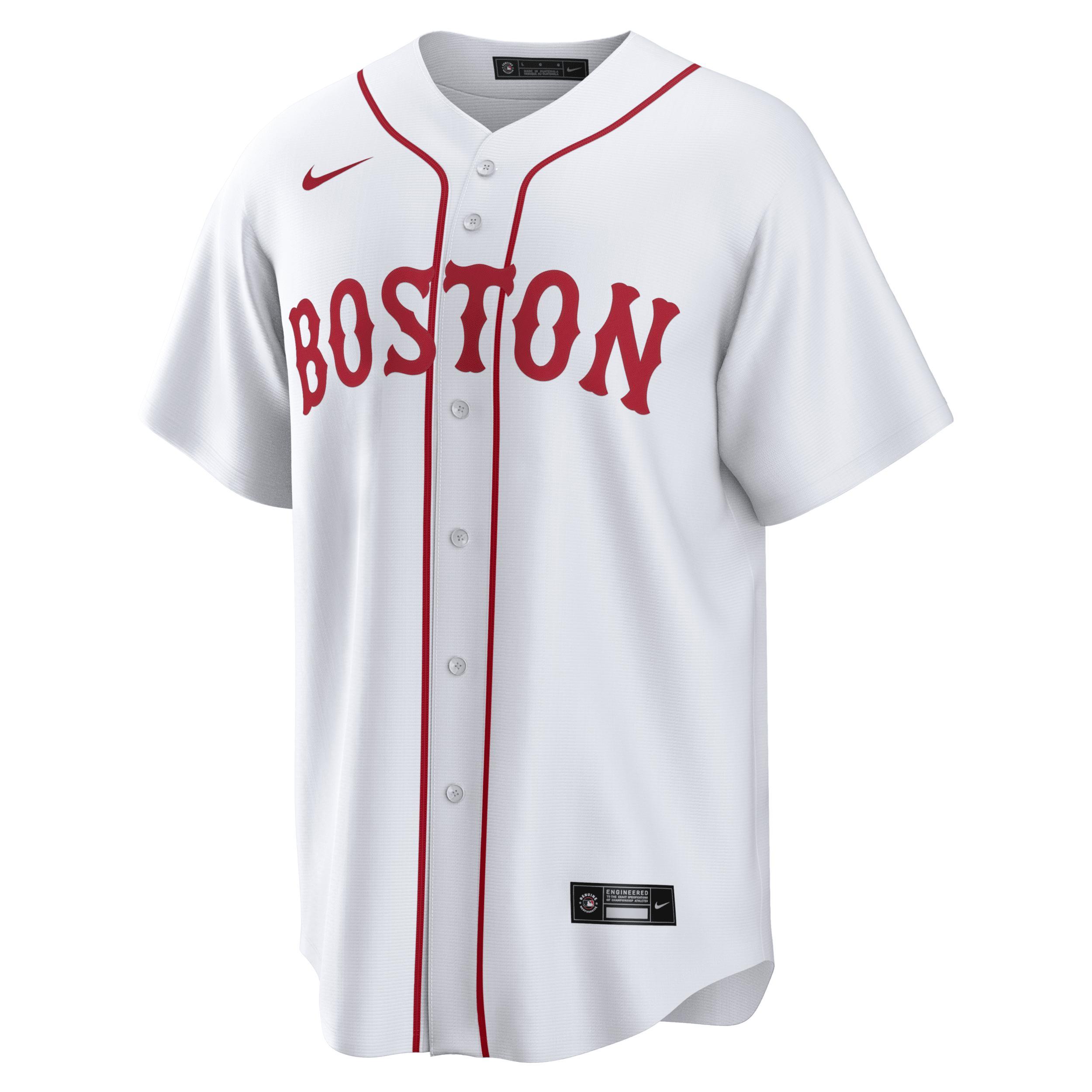 Mens Nike Rafael Devers Boston Red Sox 2021 Patriots Day Official Replica Player Jersey Product Image