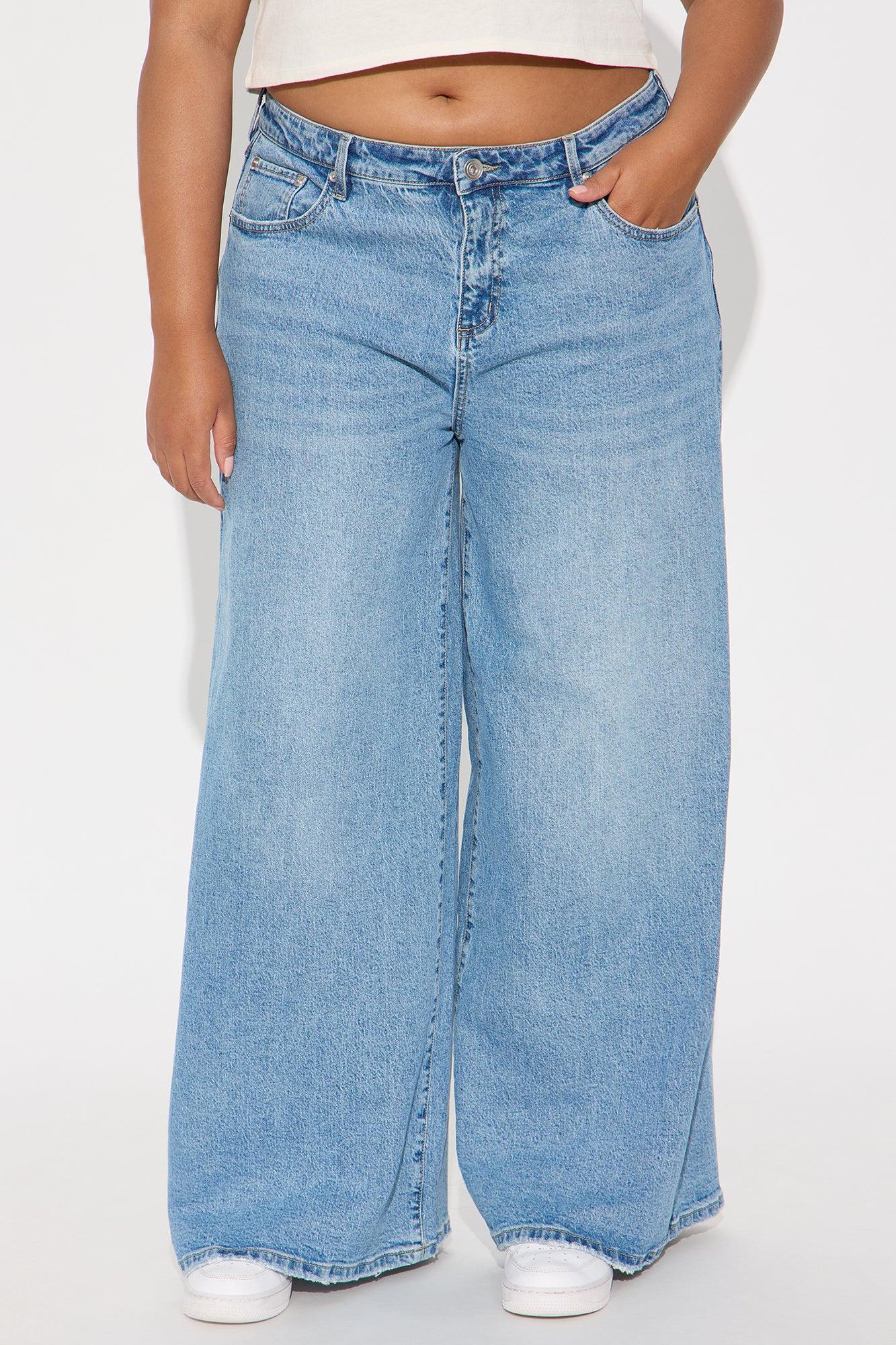 Kai Ultra Wide Leg Jeans - Medium Wash Product Image