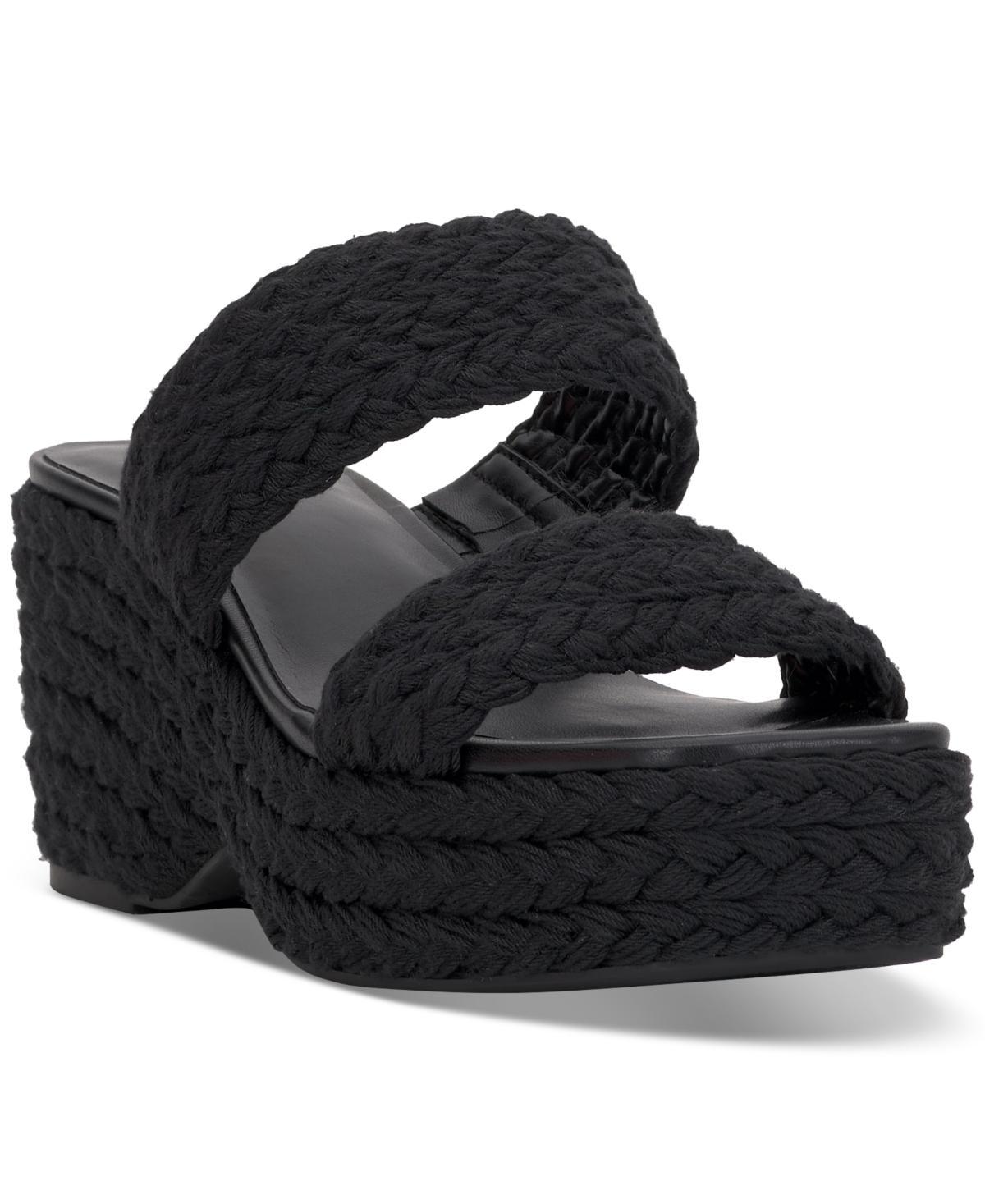 On 34th Womens Norina Woven Two Band Wedge Sandals, Created for Macys Product Image