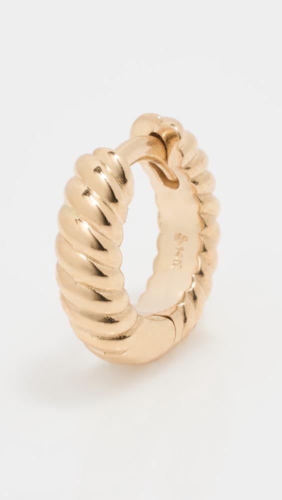 Zoe Chicco 14k Simple Gold Hinged Huggies | Shopbop Product Image