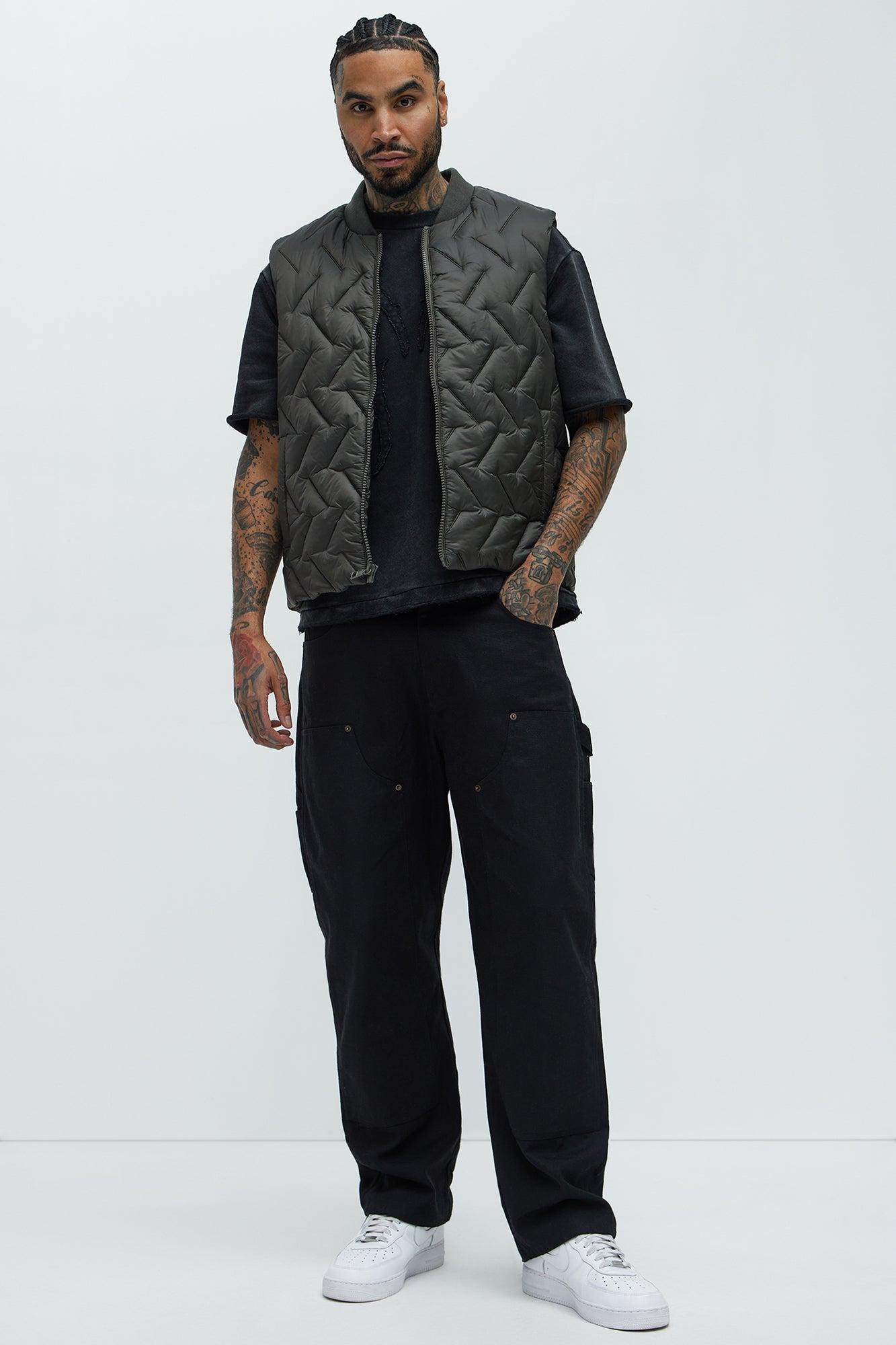 Been Had It Padded Vest - Charcoal Product Image