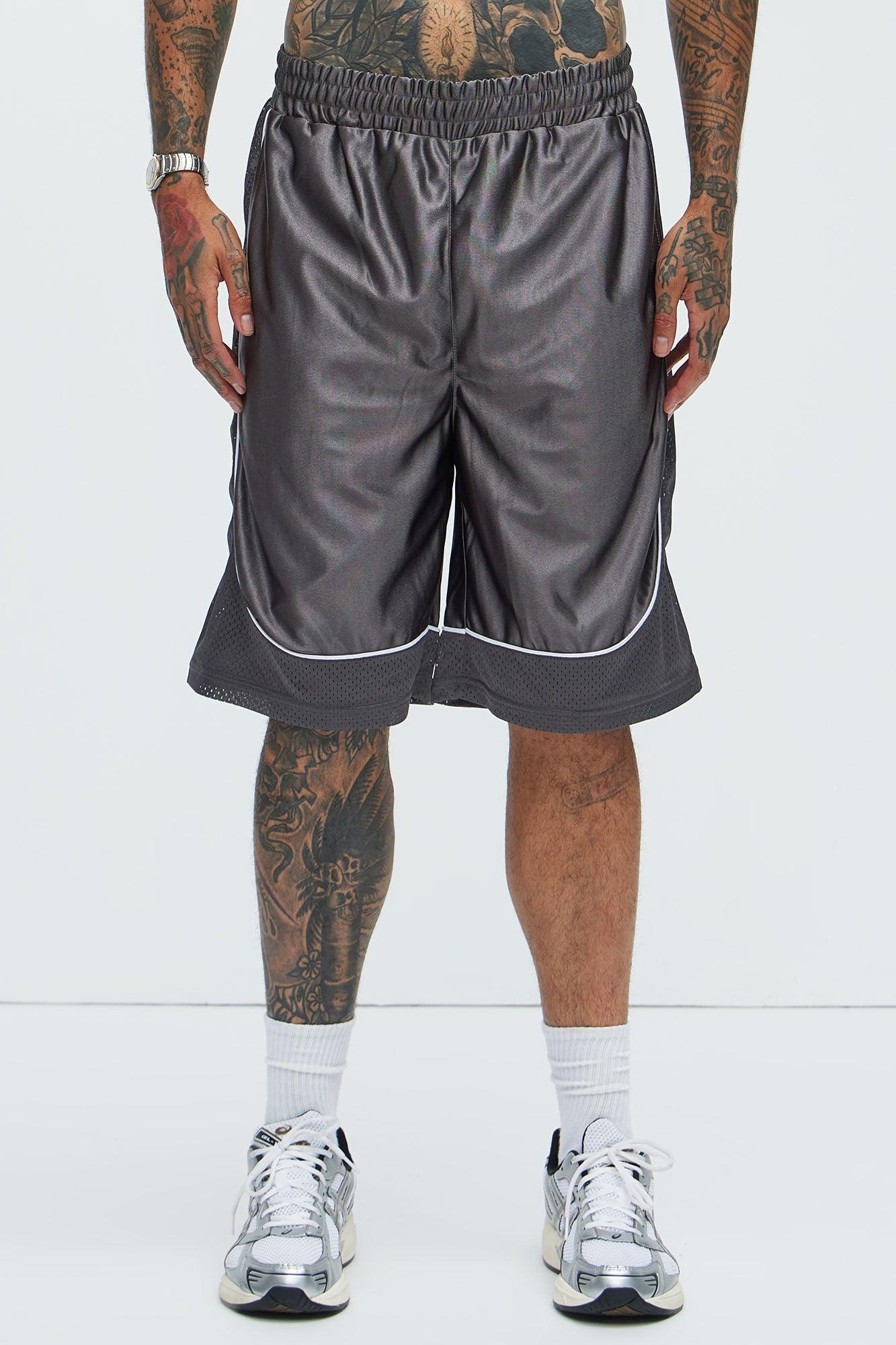 Game Time Mesh Shorts - Charcoal Product Image