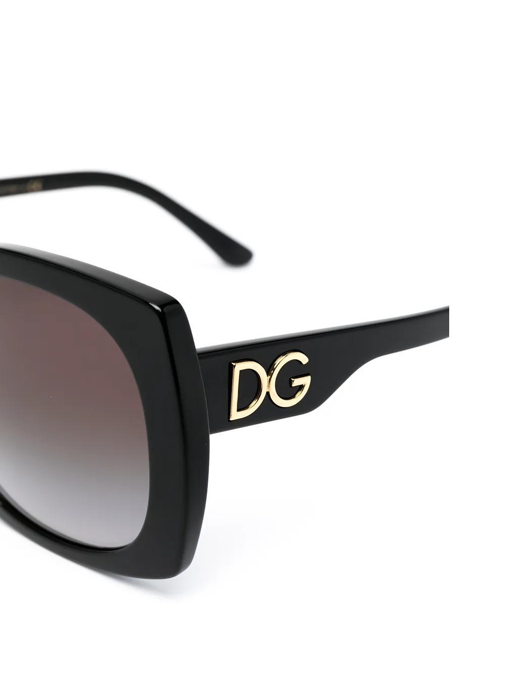 DOLCE & GABBANA Family Oversized-frame Sunglasses In Black Product Image