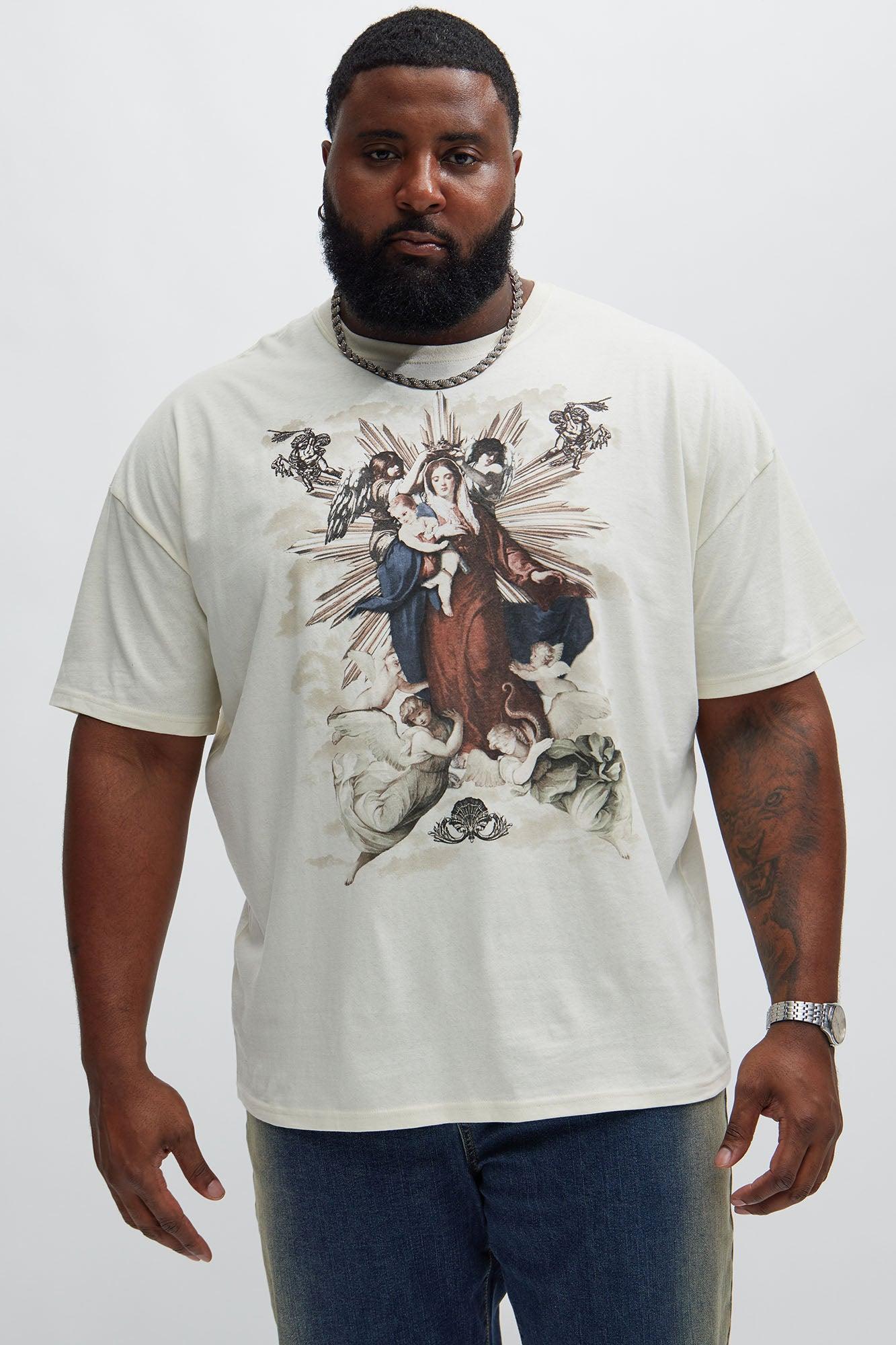 Blessed Bouquet Oversized Short Sleeve Tee - Sand Product Image