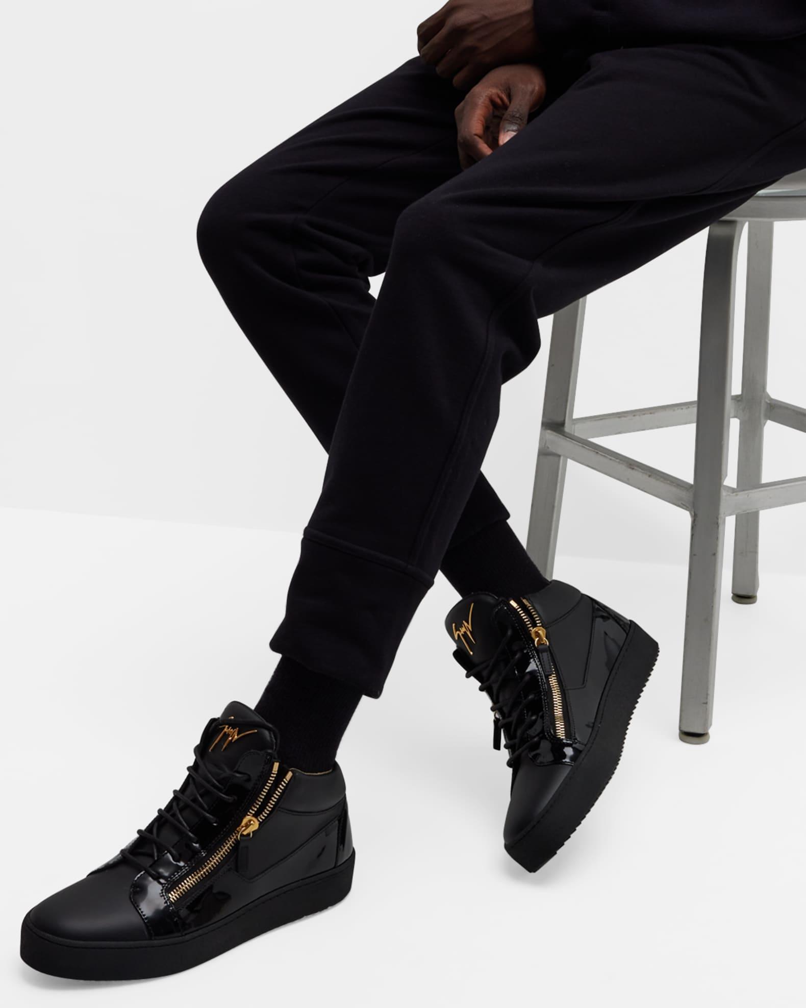 Men's Kriss Leather Mid-Top Sneakers Product Image