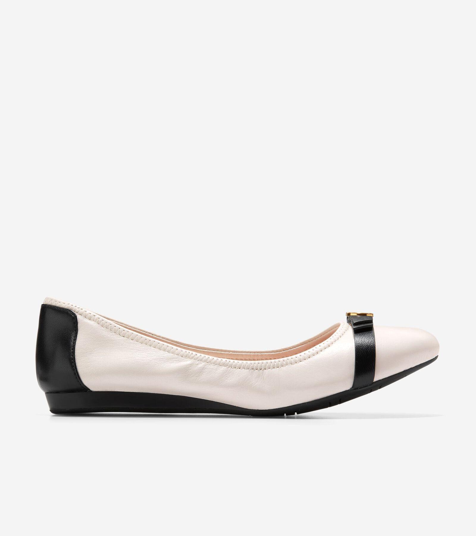 Cole Haan Womens Tova Bow Ballet Shoes - Black Size 7.5 Product Image