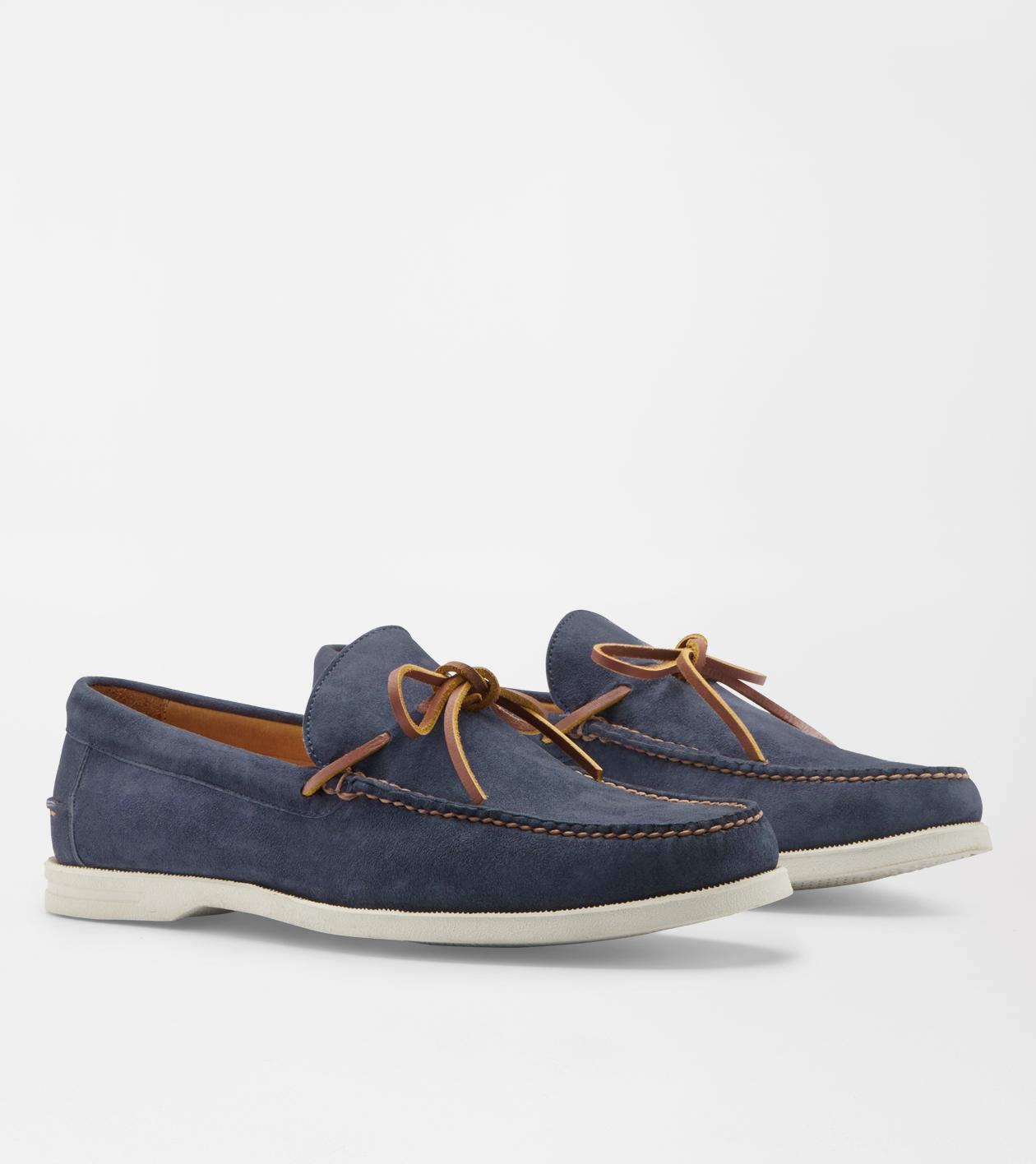 Peter Millar Mens Excursionist Boat Shoe | Color: Whiskey | Size: 8 Product Image