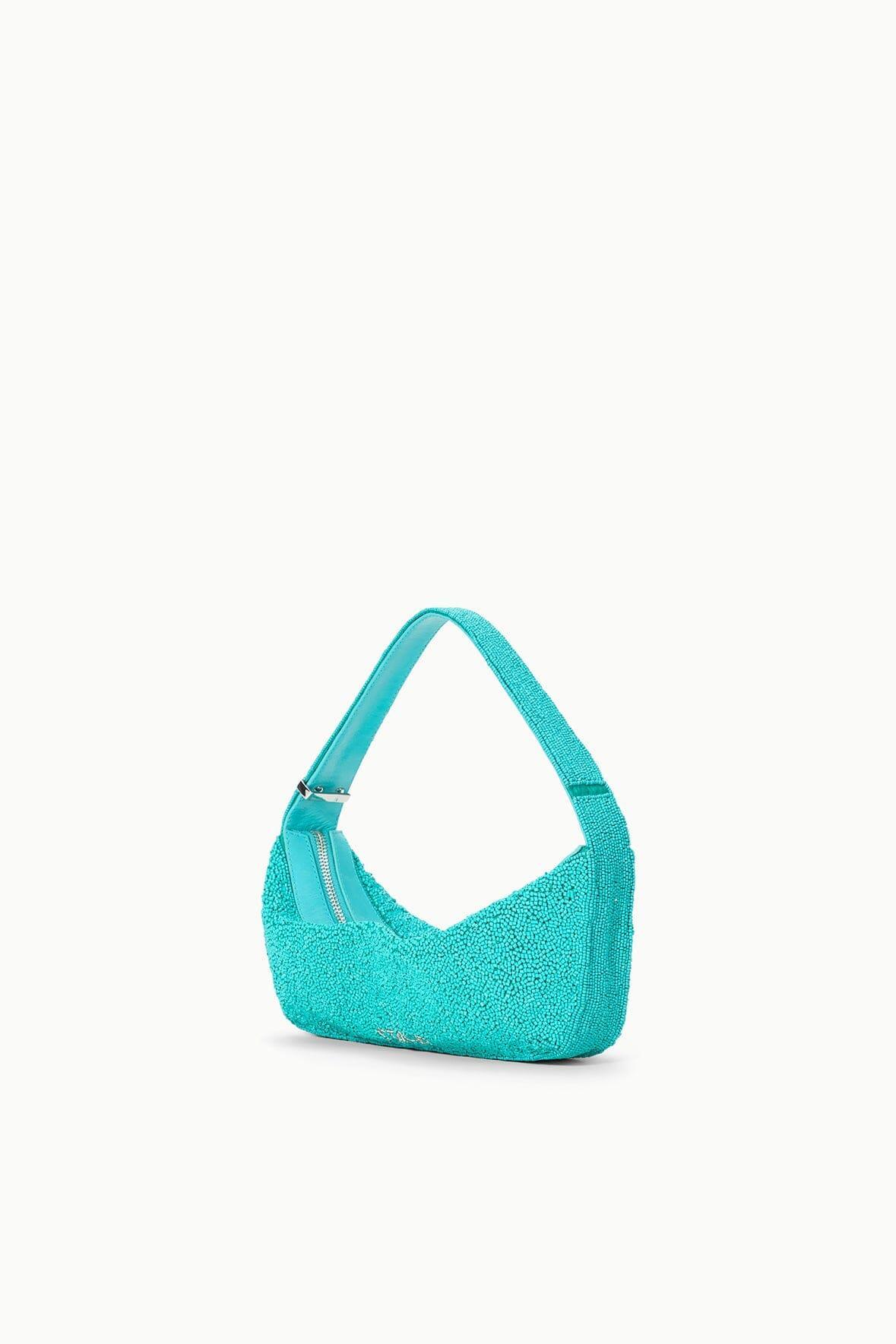 DEMY BEADED SHOULDER BAG | TEAL Product Image