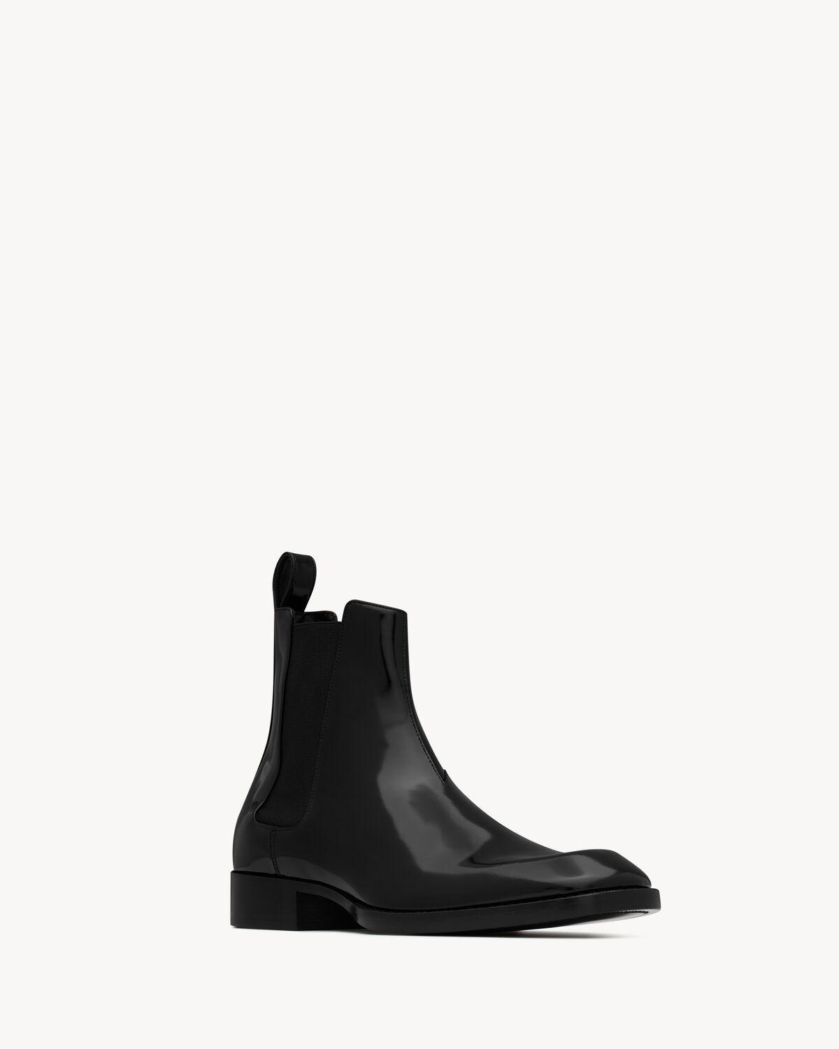 vadim chelsea boots in glazed leather Product Image