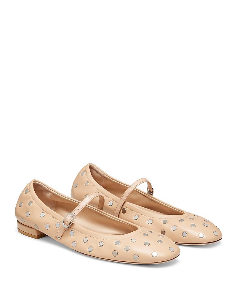 Stuart Weitzman Womens Claris Studded Ballet Flats Product Image