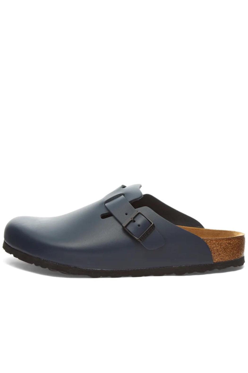 Birkenstock Boston in Narrow Width Blue Leather Female Product Image