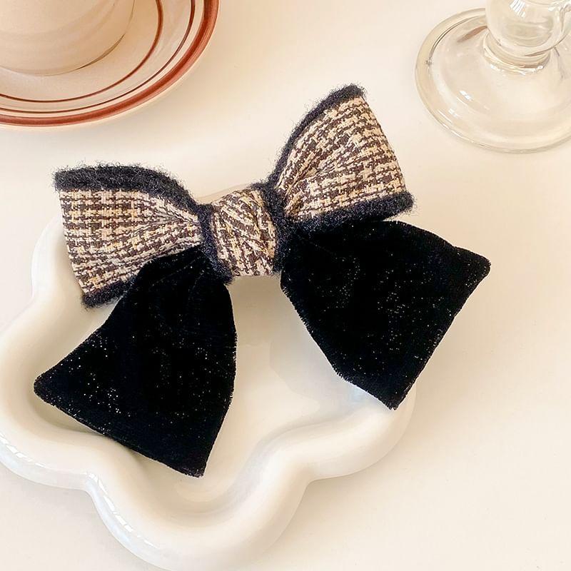Plaid Bow Hair Clip Product Image