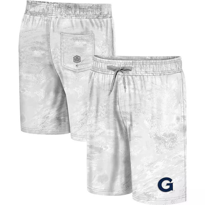 Men's Colosseum White Georgetown Hoyas Realtree Aspect Ohana Swim Shorts, Size: XL, Grg White Product Image