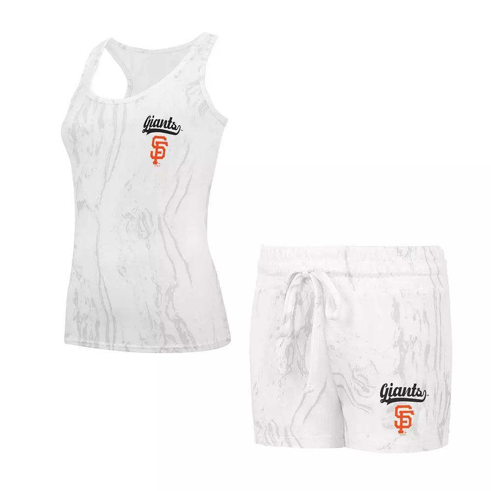 Women's Concepts Sport San Francisco Giants Quartz Tank Top & Shorts Set, Size: 3XL, Beige Product Image
