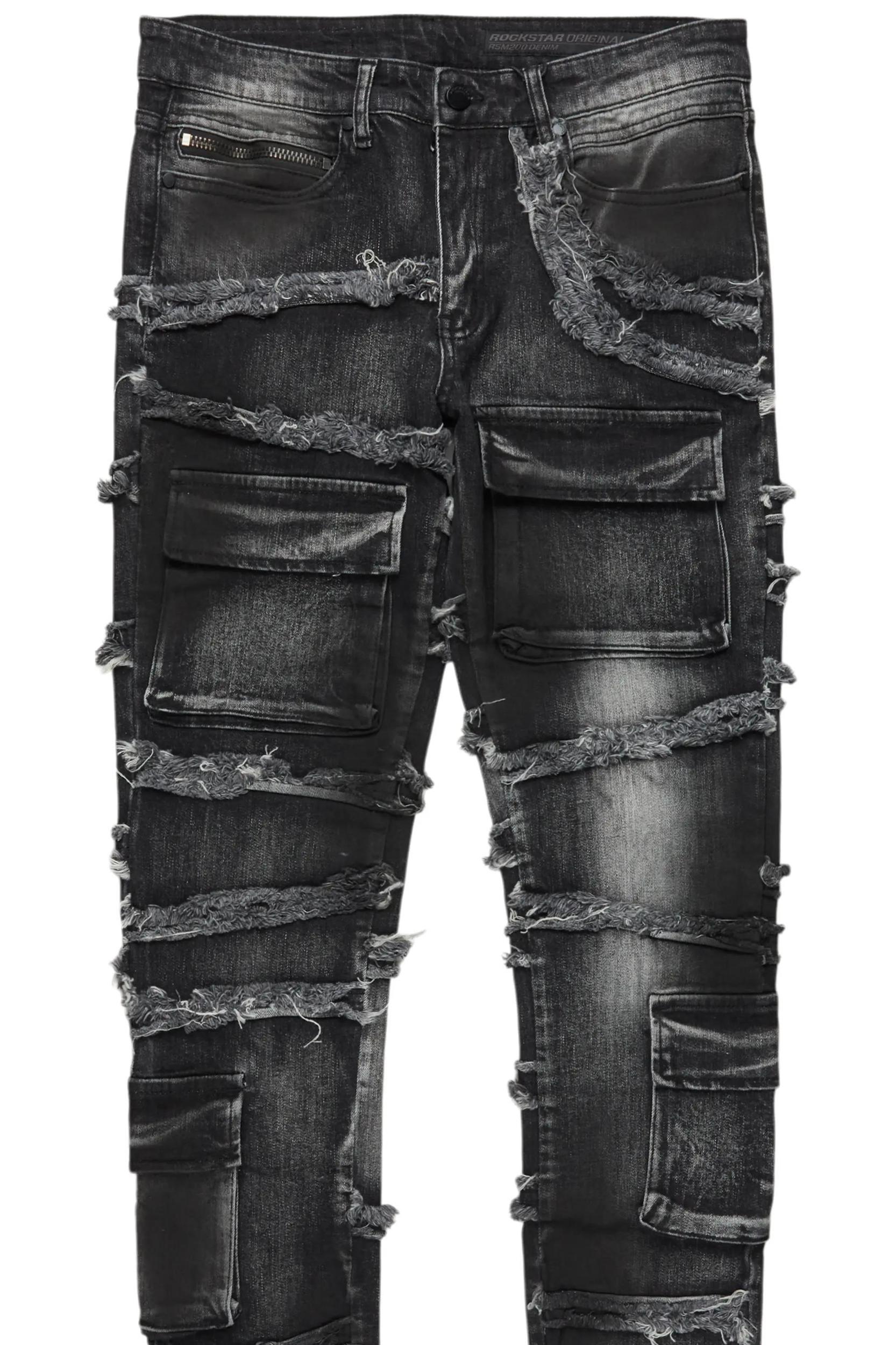Yves Grey Skinny Cargo Jean Male Product Image