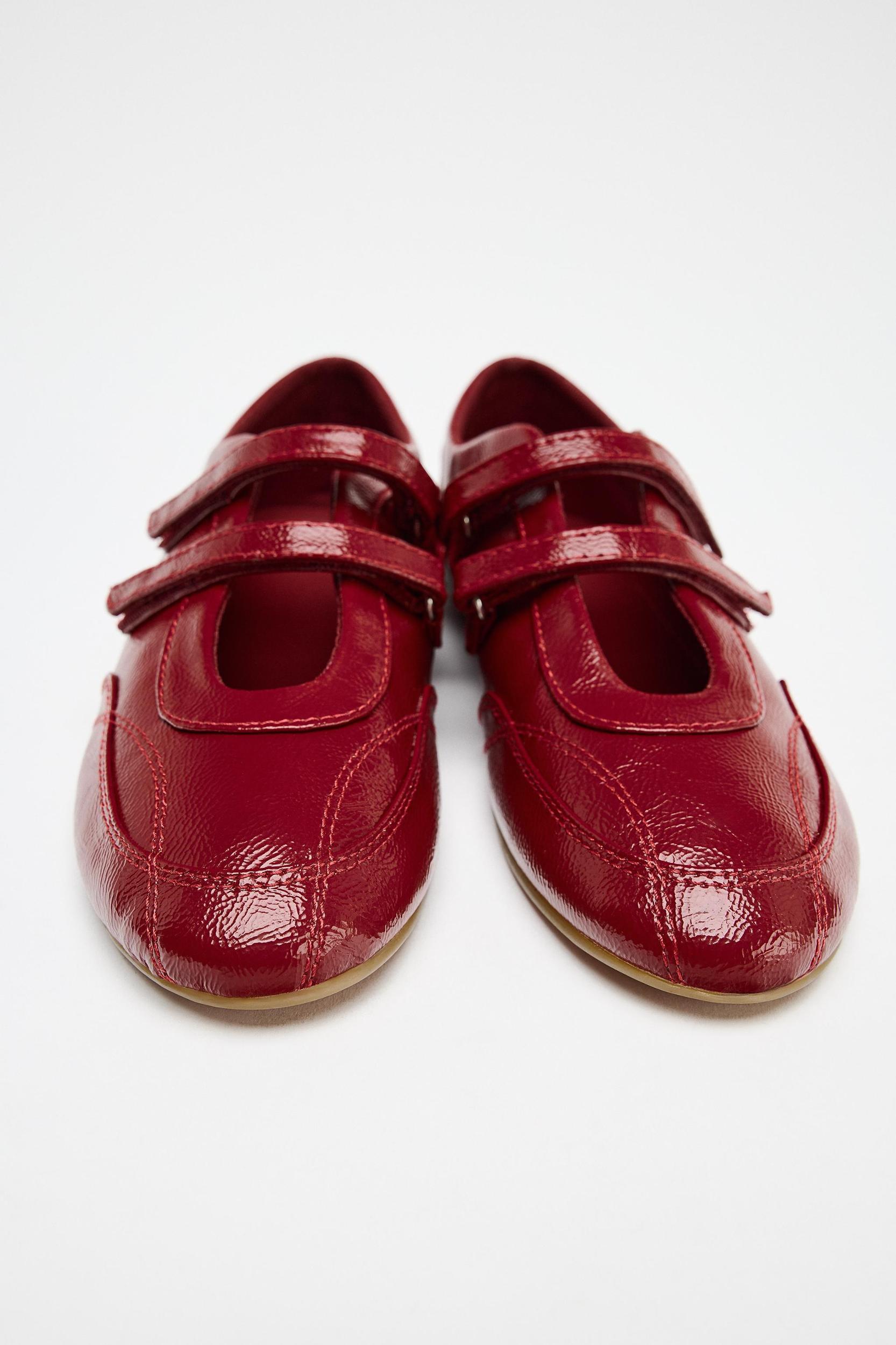 PATENT DOUBLE STRAP BALLET FLATS Product Image