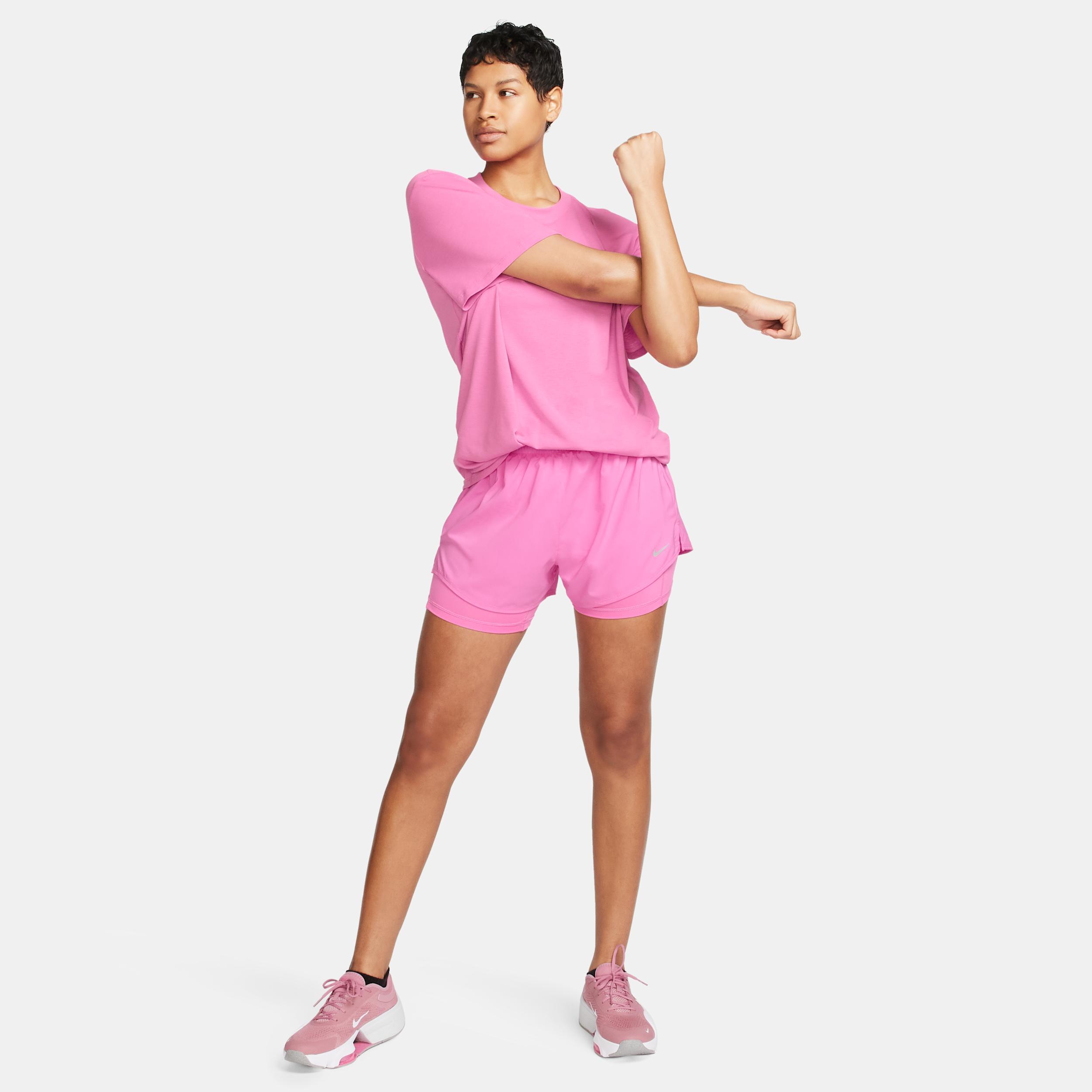 Nike Women's One Dri-FIT High-Waisted 3" 2-in-1 Shorts Product Image