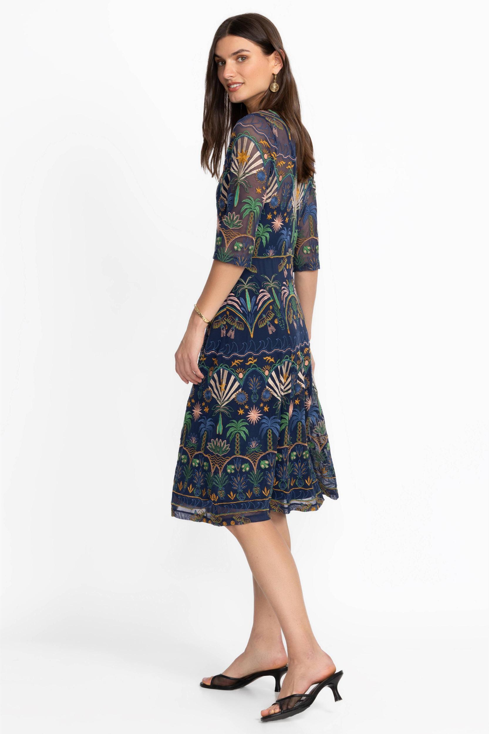 Nova Paneled Midi Dress Product Image